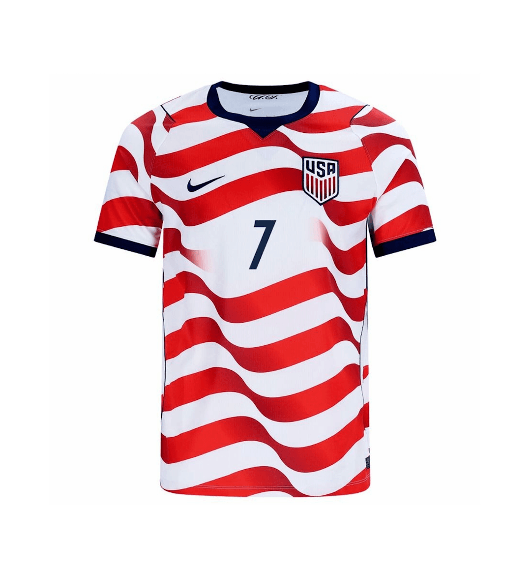 LUNA #7 USA Soccer Jersey Home Custom Shirt World Cup 2026 thumbnail 2