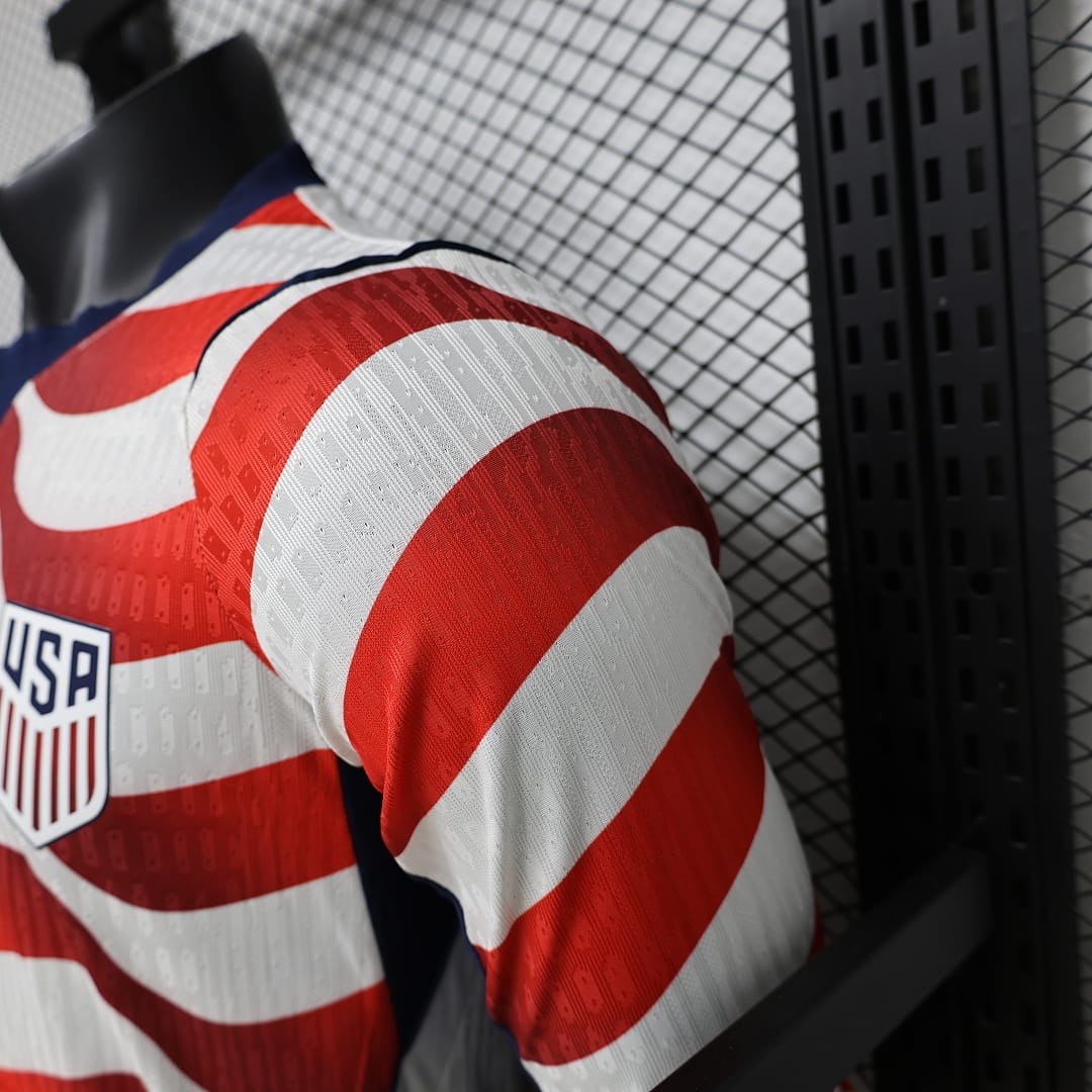 USA Authentic Soccer Jersey Home Long Sleeve Shirt World Cup 2026 thumbnail 7