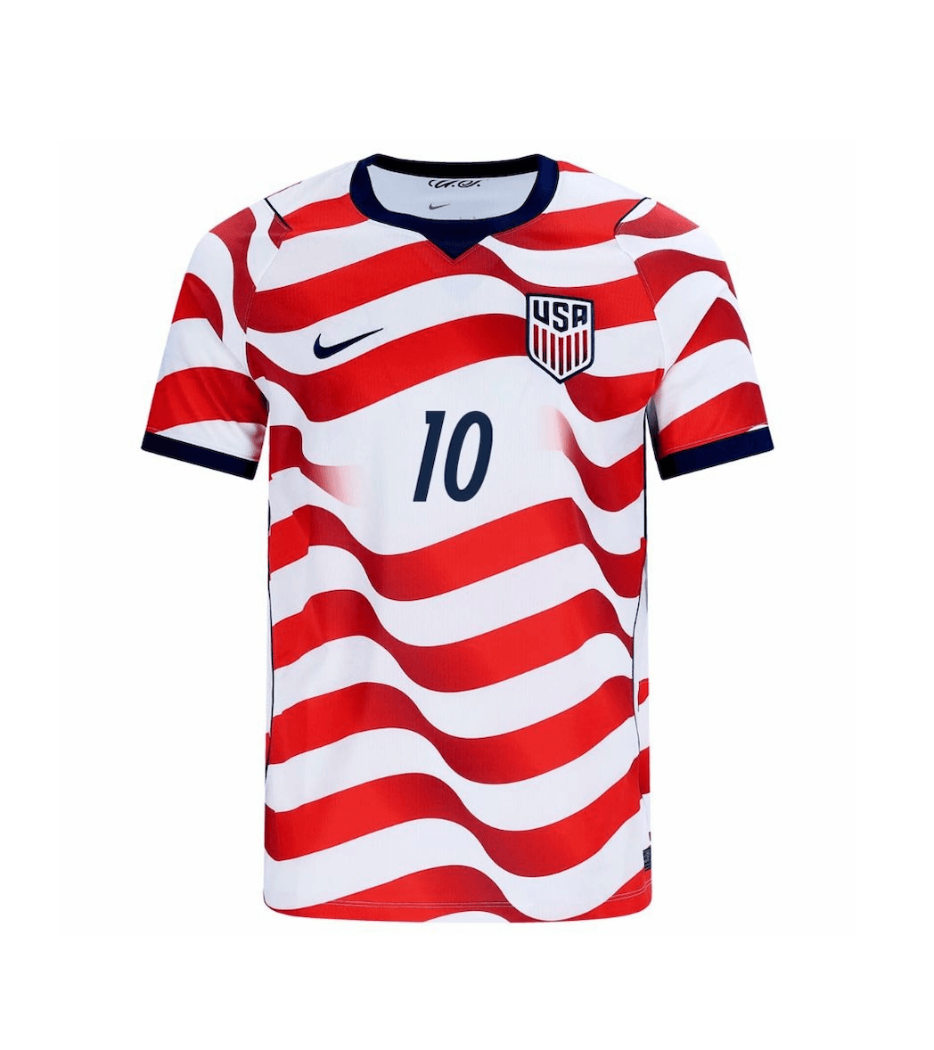 PULISIC #10 USA Soccer Jersey Home Custom Shirt World Cup 2026 thumbnail 2