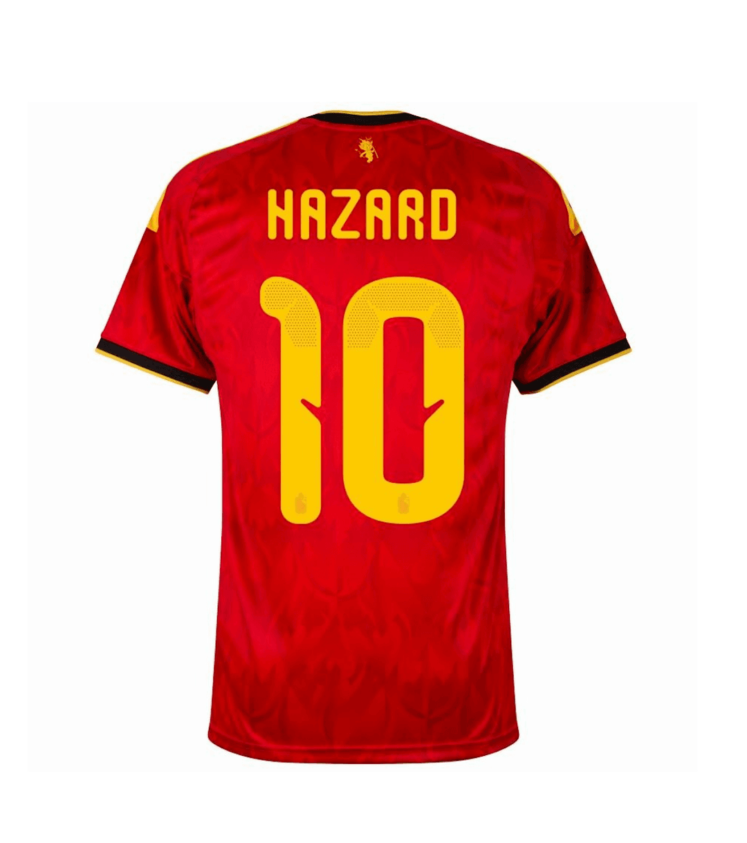 HAZARD #10 Belgium Soccer Jersey Home Custom Shirt World Cup 2026 thumbnail 1
