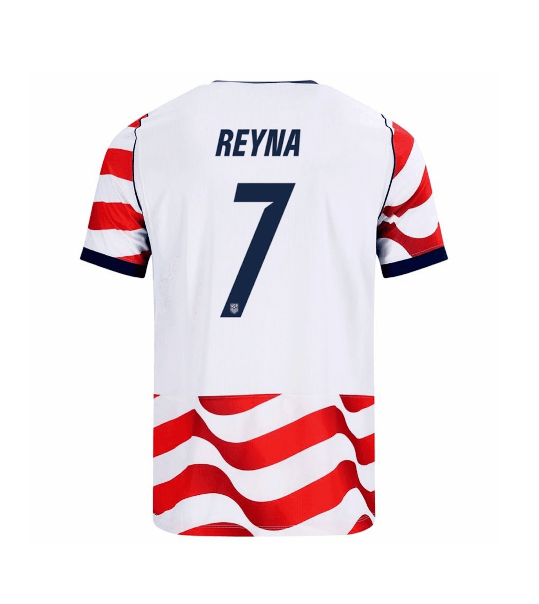 REYNA #7 USA Soccer Jersey Home Custom Shirt World Cup 2026 thumbnail 1