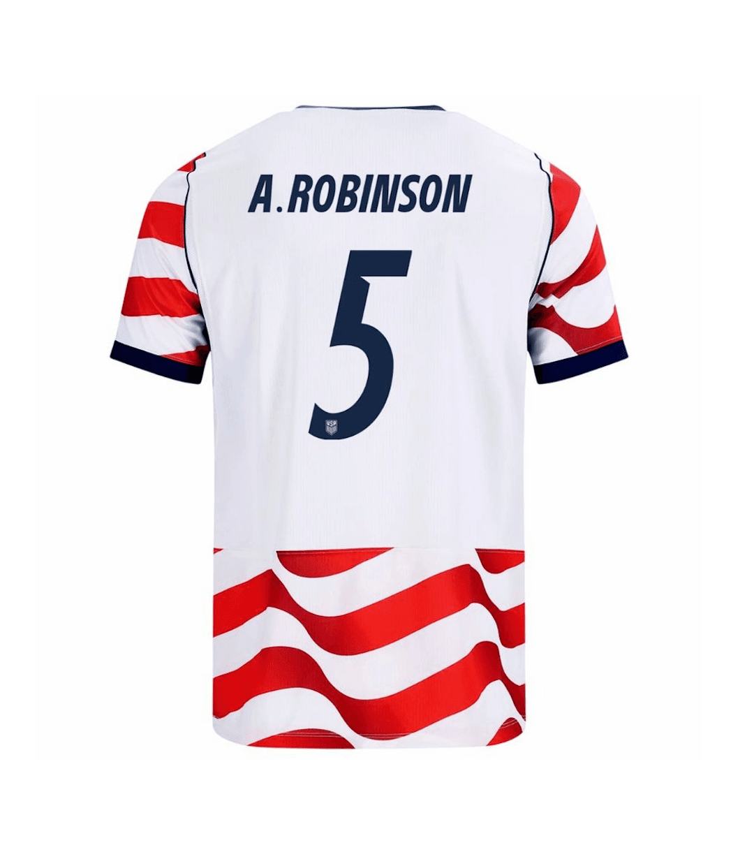 A.ROBINSON #5 USA Soccer Jersey Home Custom Shirt World Cup 2026 thumbnail 3