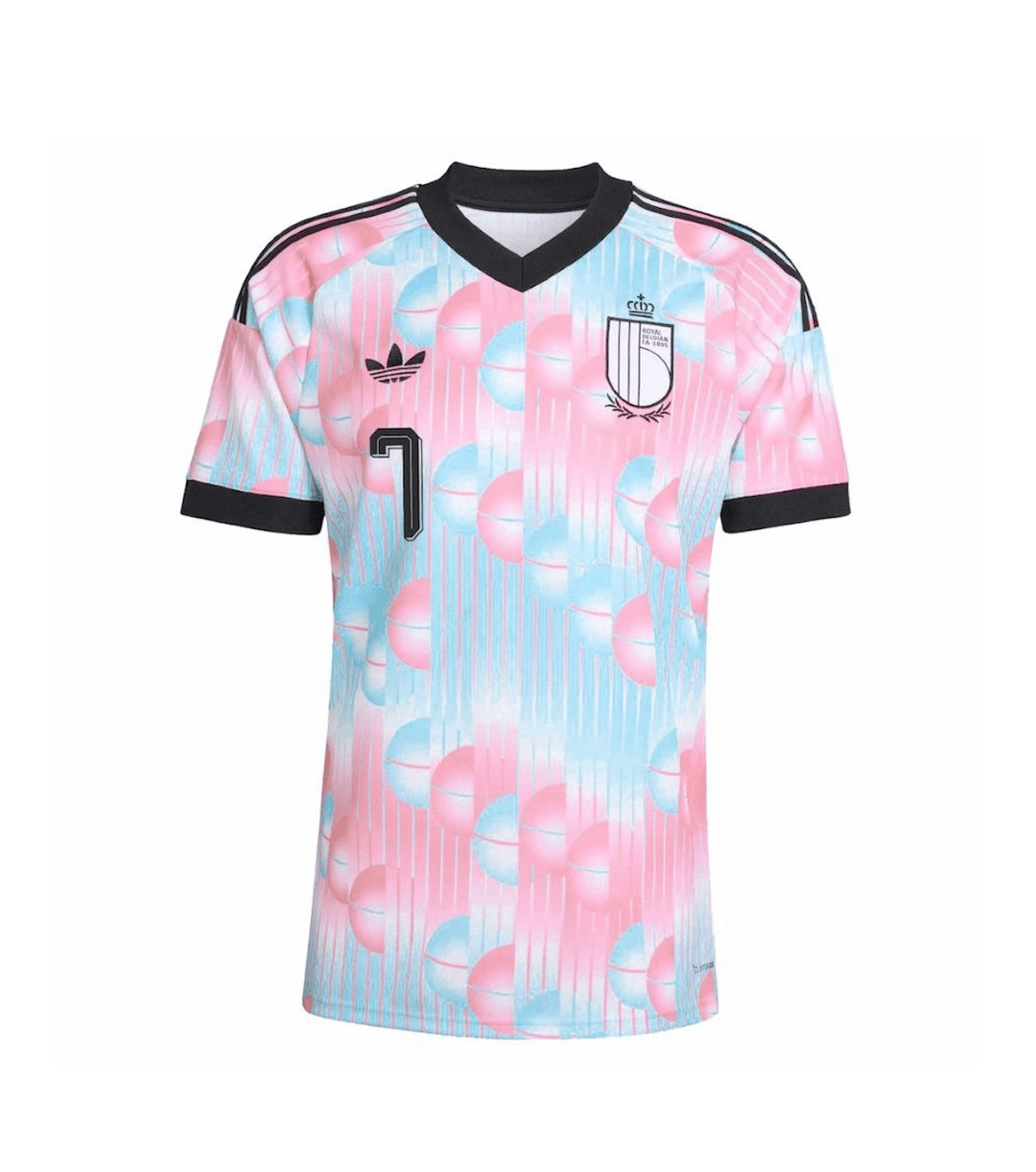 DE BRUYNE #7 Belgium Football Jersey Away Custom Shirt World Cup 2026 thumbnail 2