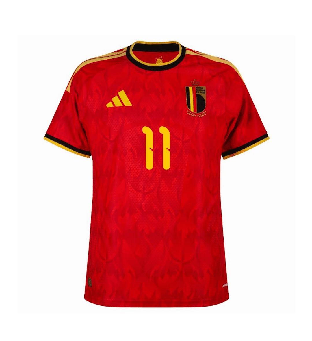 DOKU #11 Belgium Authentic Football Jersey Home Shirt World Cup 2026 thumbnail 2