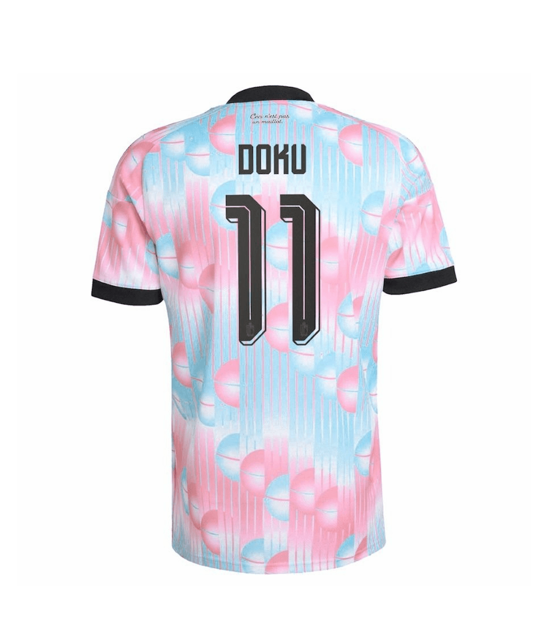 DOKU #11 Belgium Football Jersey Away Custom Shirt World Cup 2026 thumbnail 3