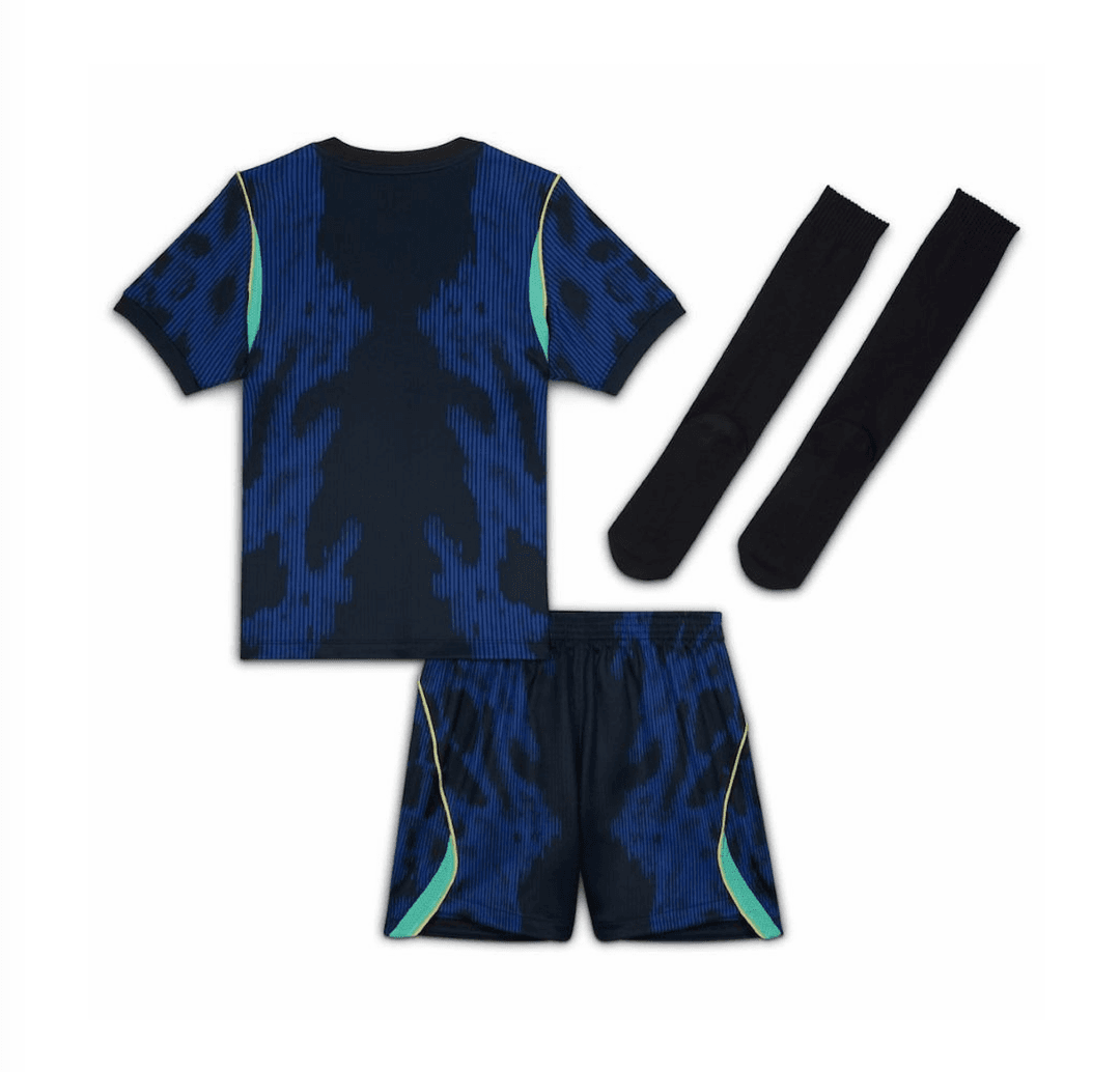 Brazil Soccer Jersey Away Kids Full Kit World Cup 2026 thumbnail 2
