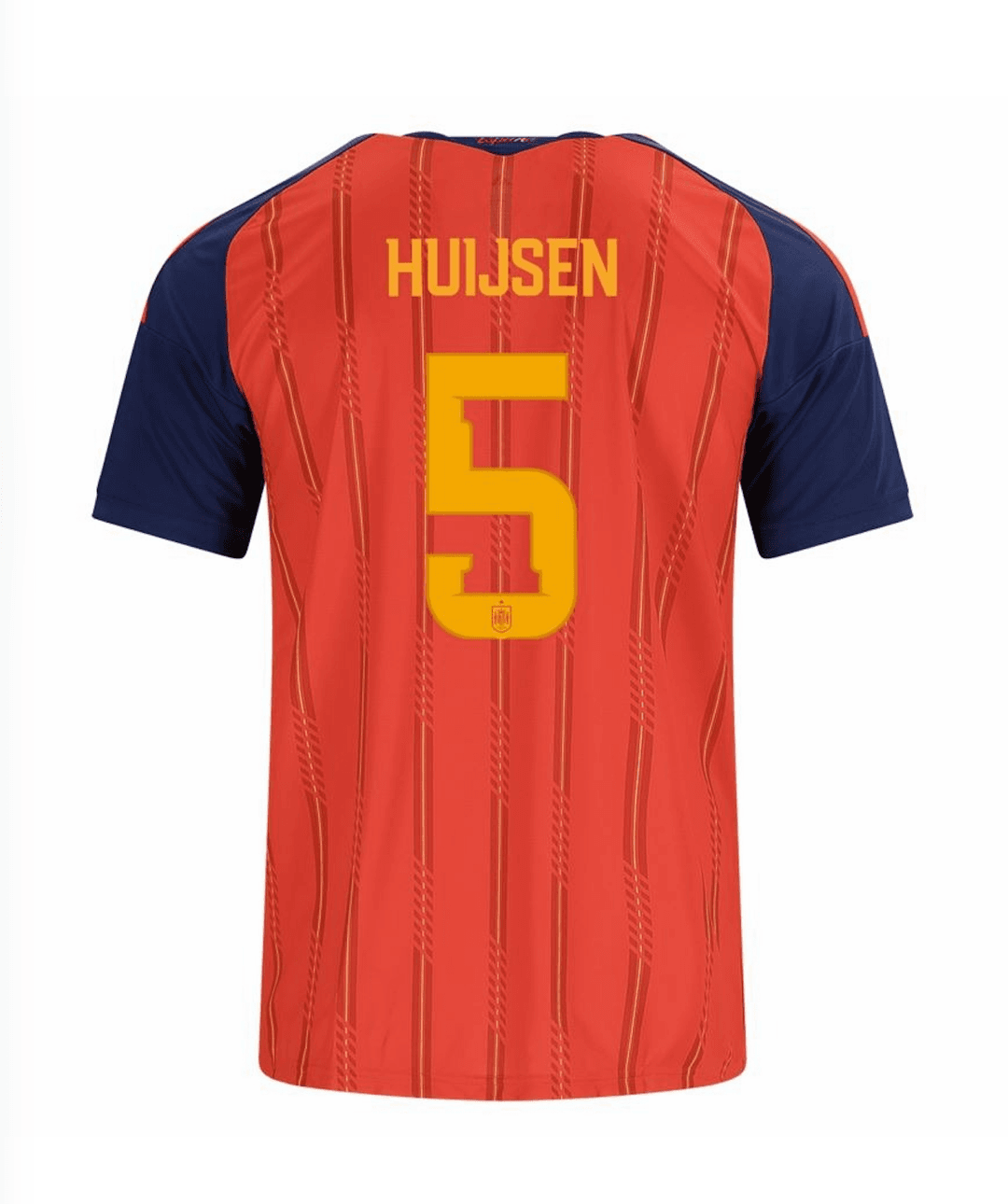 HUIJSEN #5 Spain Football Jersey Home Custom Shirt World Cup 2026 thumbnail 3