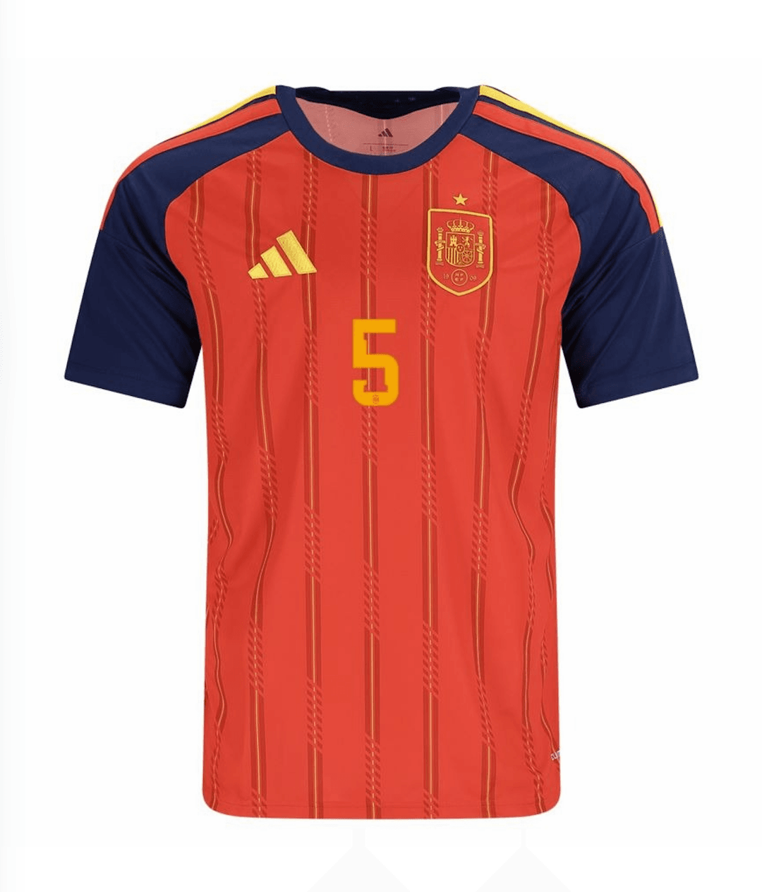HUIJSEN #5 Spain Football Jersey Home Custom Shirt World Cup 2026 thumbnail 2