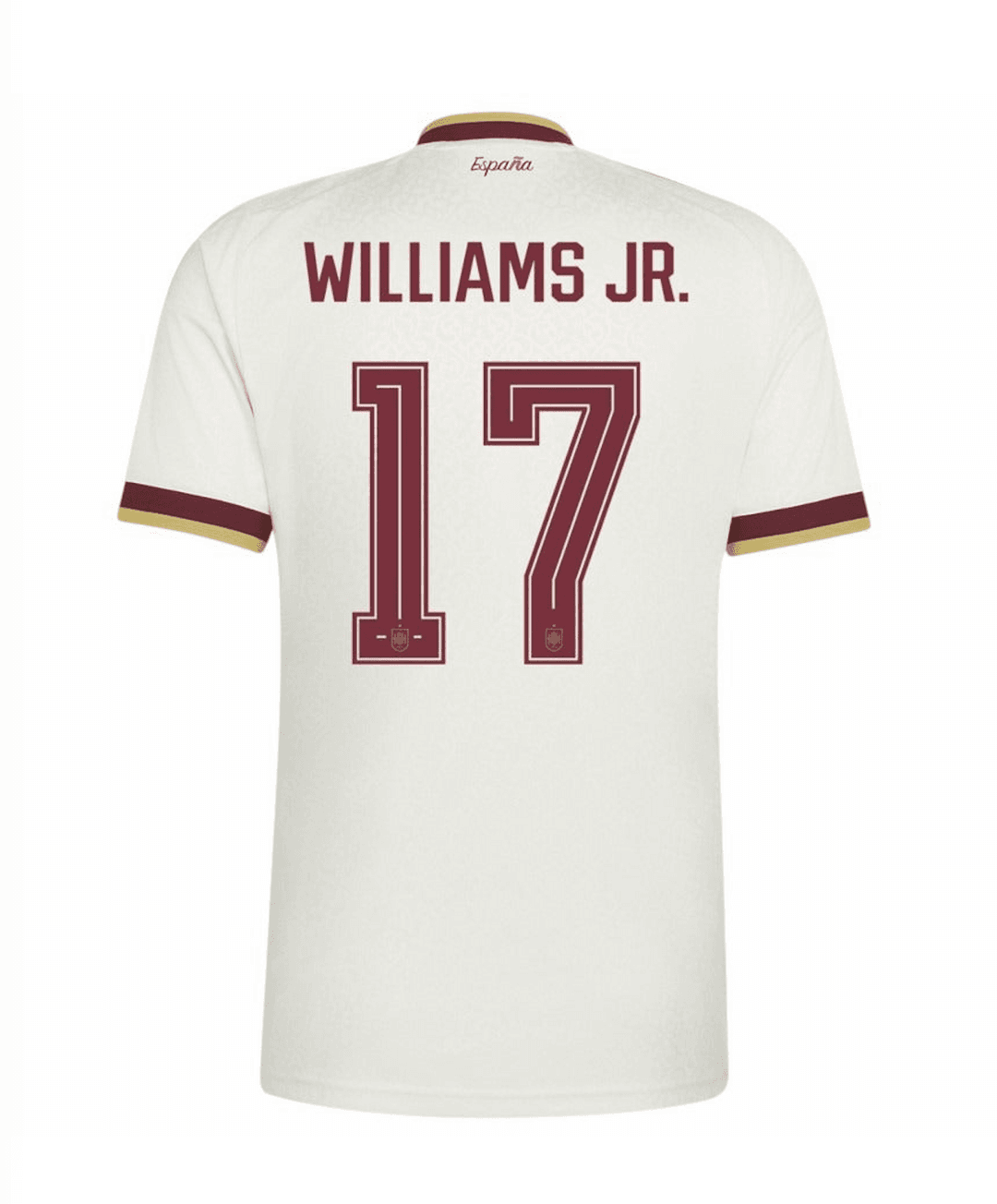 WILLIAMS JR. #17 Spain Football Jersey Away Custom Shirt World Cup 2026 thumbnail 3