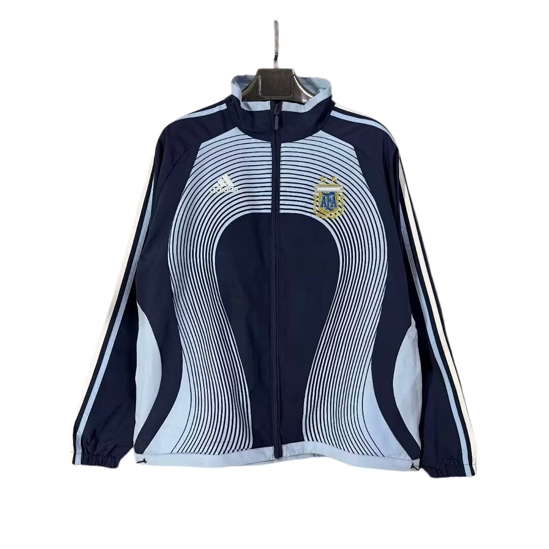 Argentina retro trench coat jacket, blue, 2026 World Cup thumbnail 3