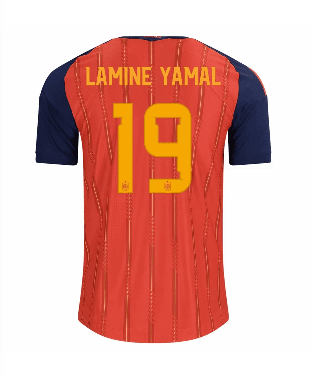 LAMINE YAMAL #19 Spain Authentic Football Jersey Home Shirt World Cup 2026 thumbnail 3