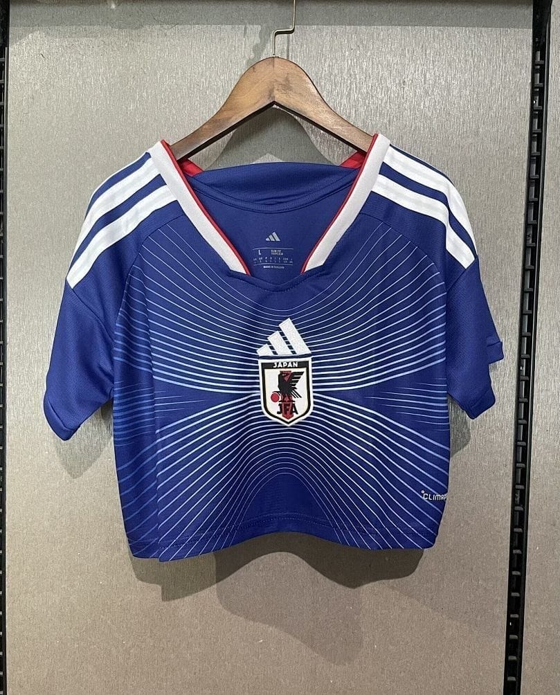 Japan Soccer Jersey Women's Home Crop Top World Cup 2026 thumbnail 1