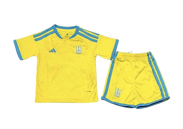 Ukraine Football Jersey Home Kids Kit Jersey+Shorts World Cup 2026 thumbnail 3
