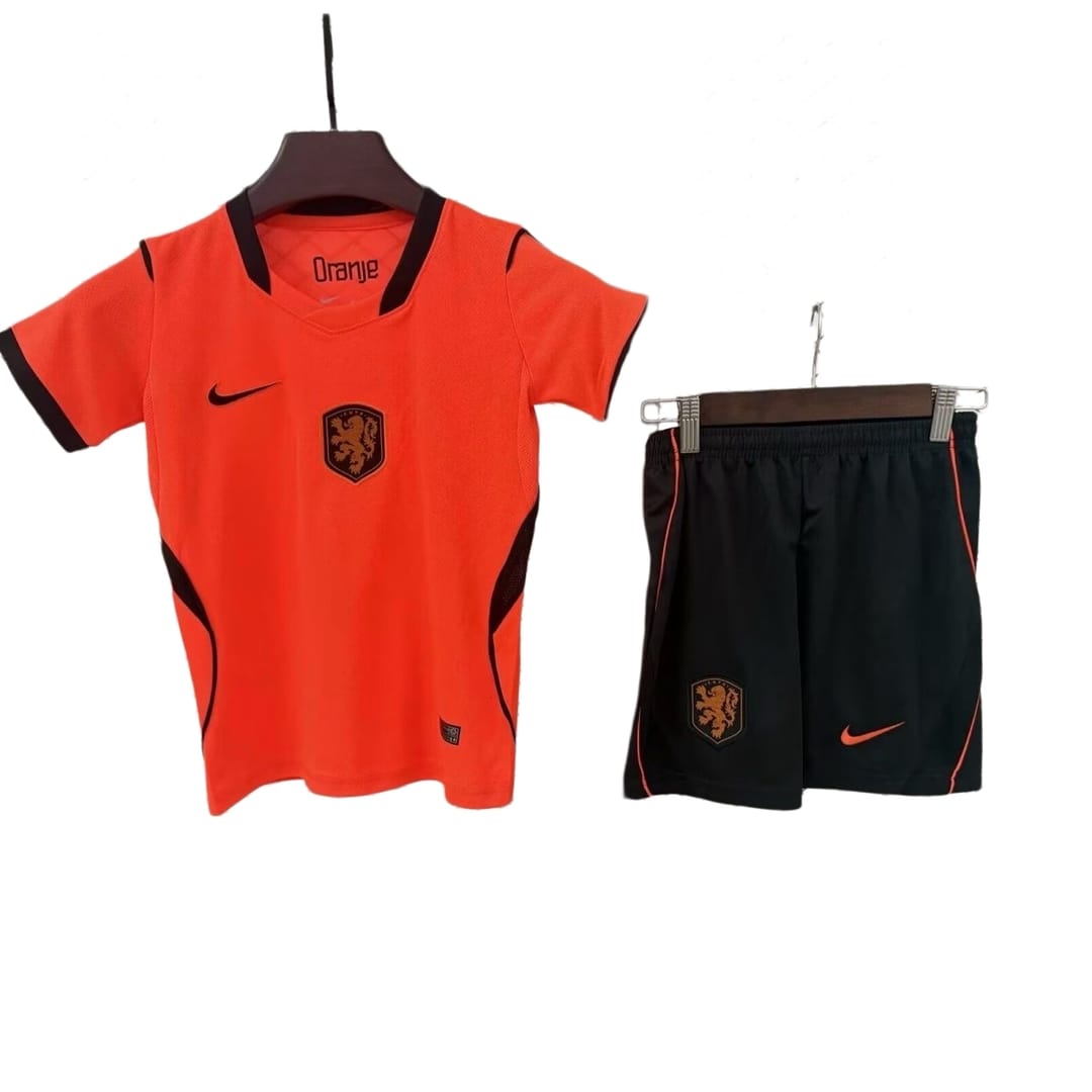 Netherlands 2026 World Cup Home Kids Fan Version Kit & Jersey thumbnail 1