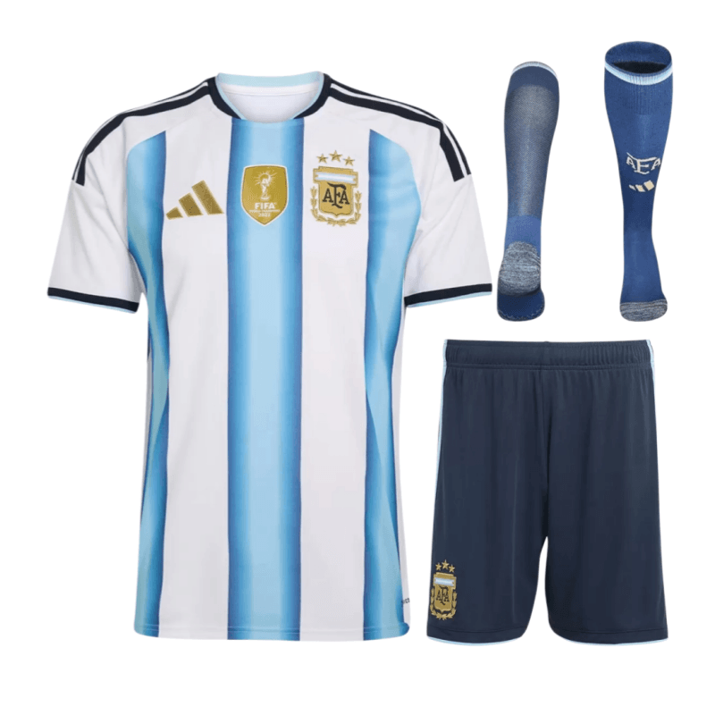 2026 World Cup Argentina Home Full Kit Football jersey Fan edition thumbnail 1