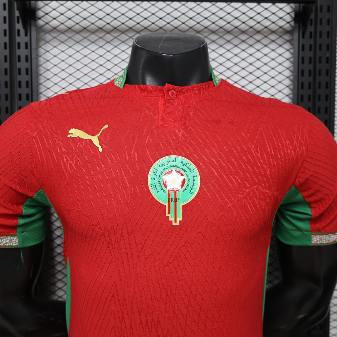 Morocco World Cup 2026 Home Player Version Kit & Jersey thumbnail 1