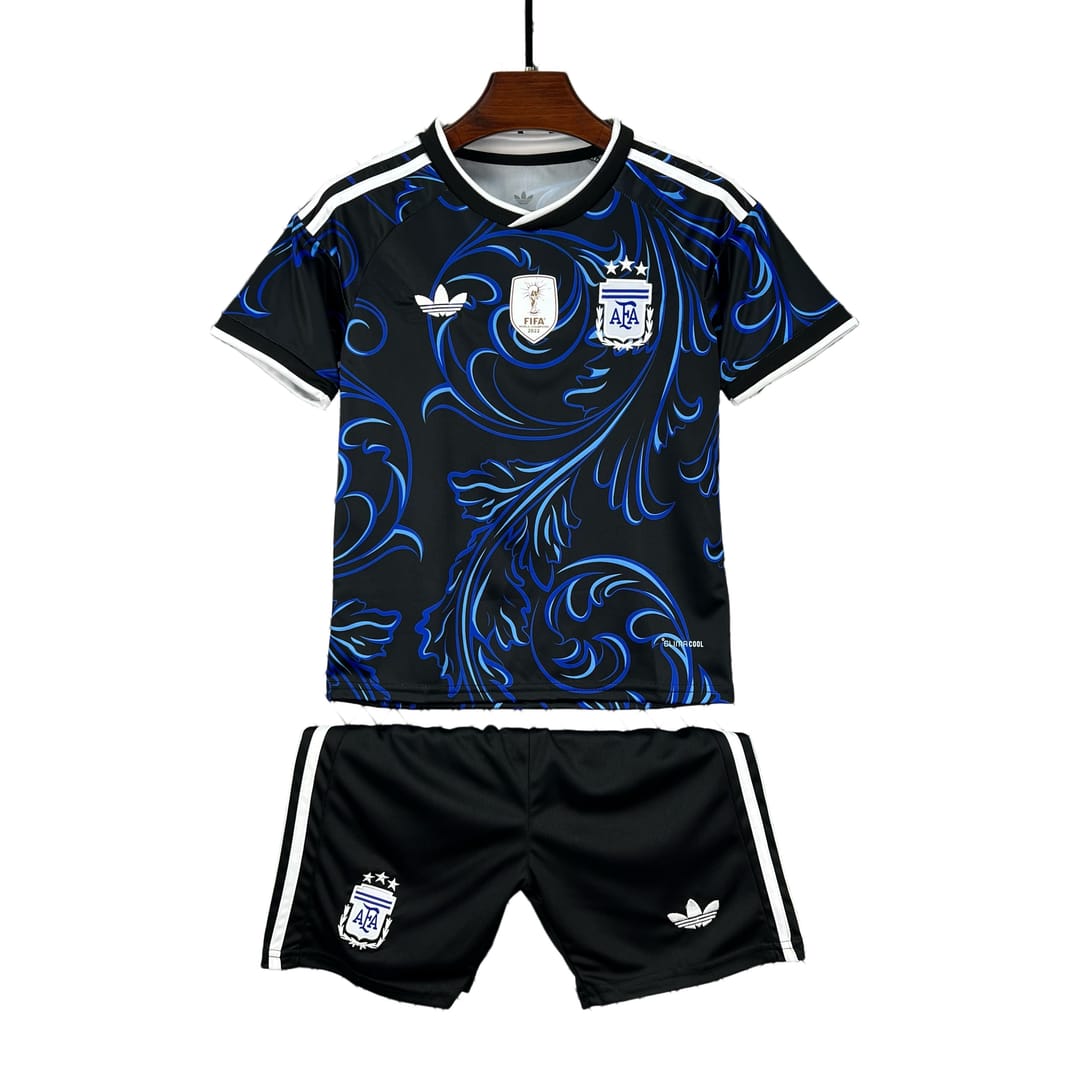 2026 Argentina World cup Away Kids Soccer jersey Kit Fan edition thumbnail 1