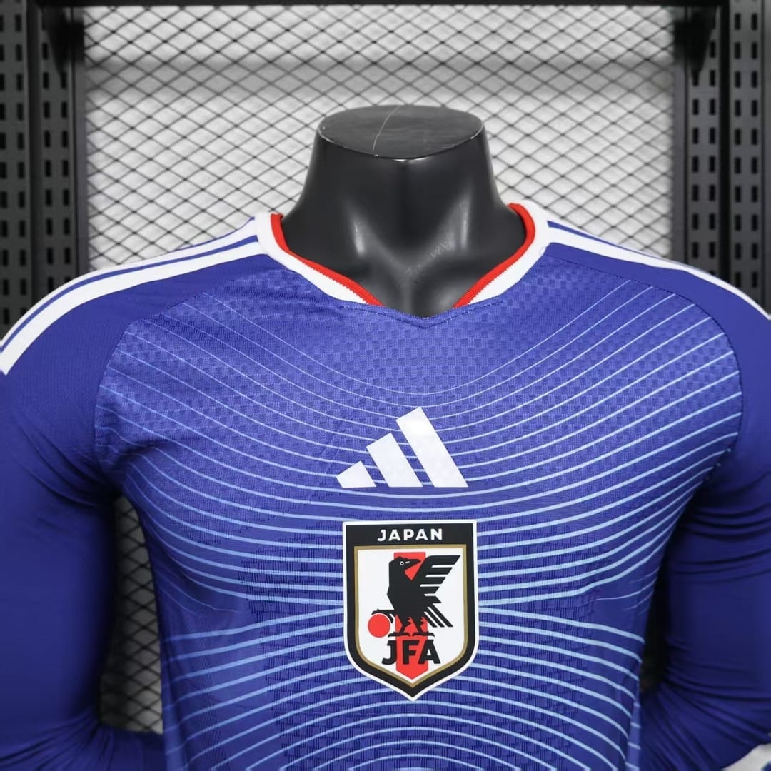Japan 2026 World Cup Home Long Sleeve Football jersey Player version thumbnail 3