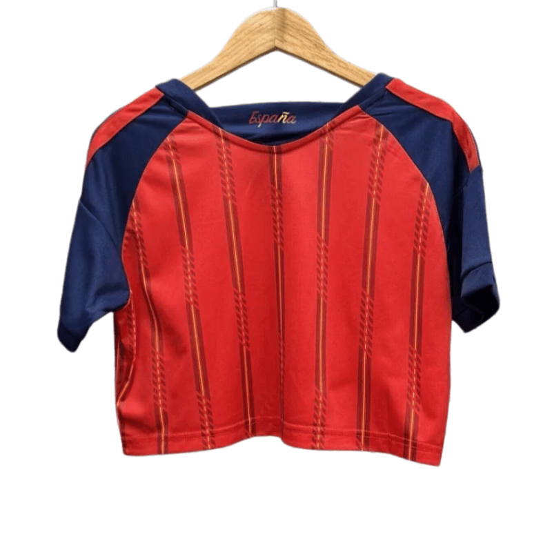 Spain World Cup 2026 Home Women's Crop Top thumbnail 2