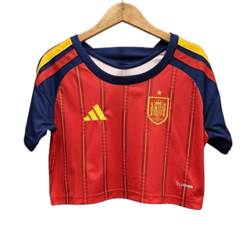 Spain World Cup 2026 Home Women's Crop Top thumbnail 1