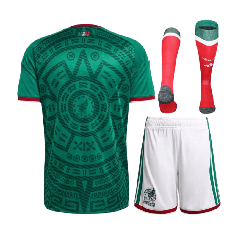2026 World Cup Mexico Home Full Kit Football jersey Fan edition thumbnail 2