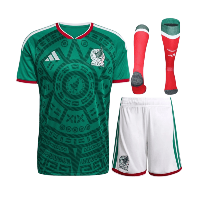 2026 World Cup Mexico Home Full Kit Football jersey Fan edition thumbnail 1