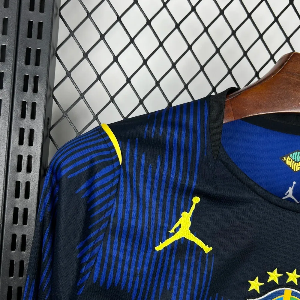 Brazil 2026 World Cup Away Long Sleeve Kit & Jersey Fan Version thumbnail 5