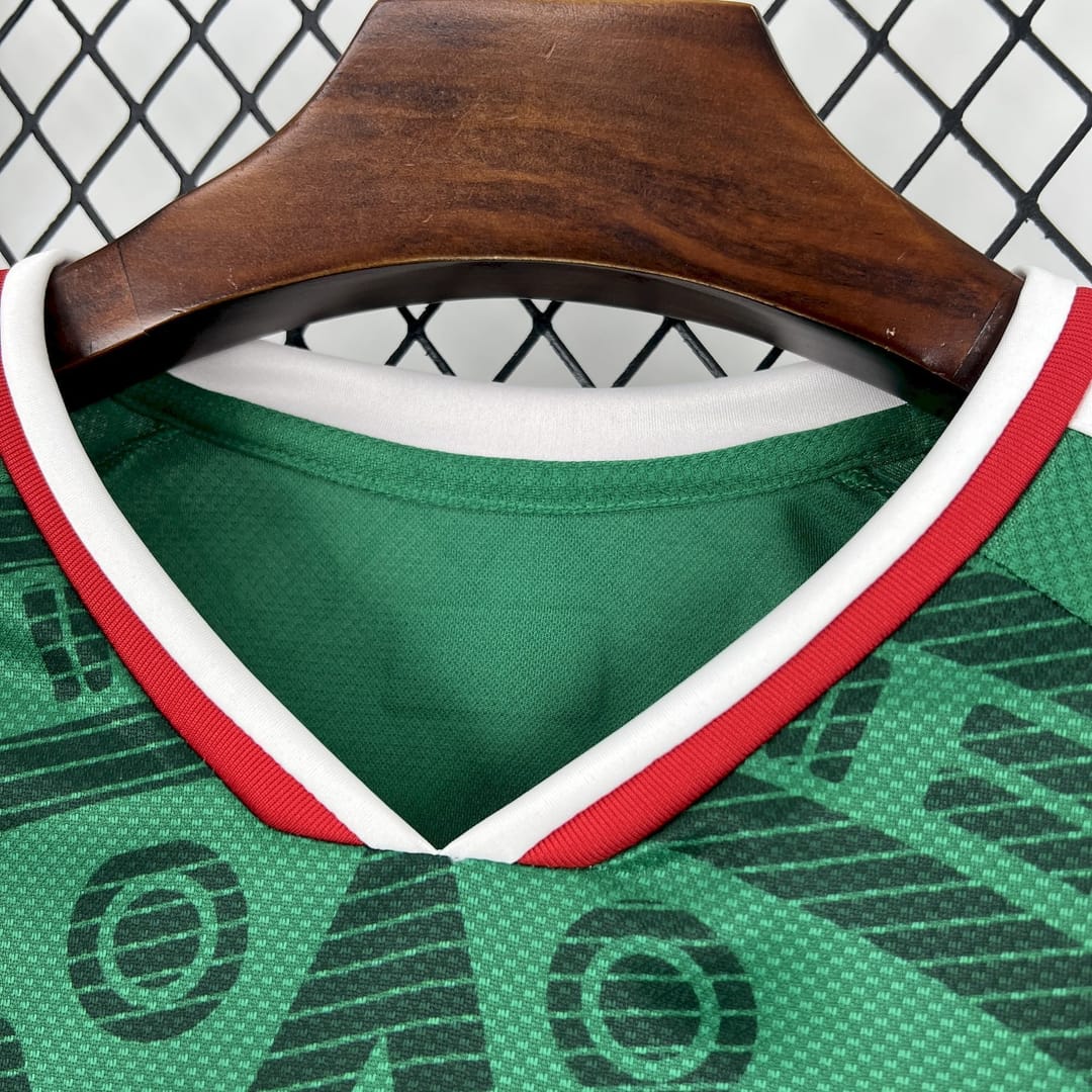 2026 Mexico World Cup Long Sleeve Home football jersey Fan Version thumbnail 3