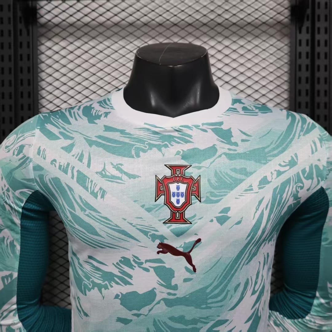 2026 Portugal World Cup Away Long Sleeve Football jersey Player version thumbnail 3