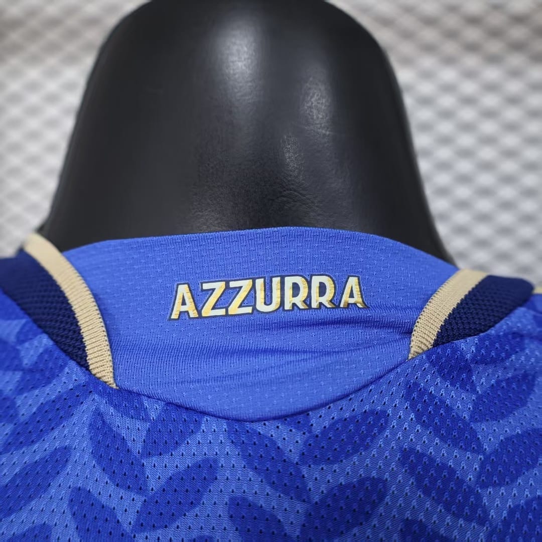 2026 ltaly World Cup Home Long Sleeve Football jersey Player version thumbnail 8