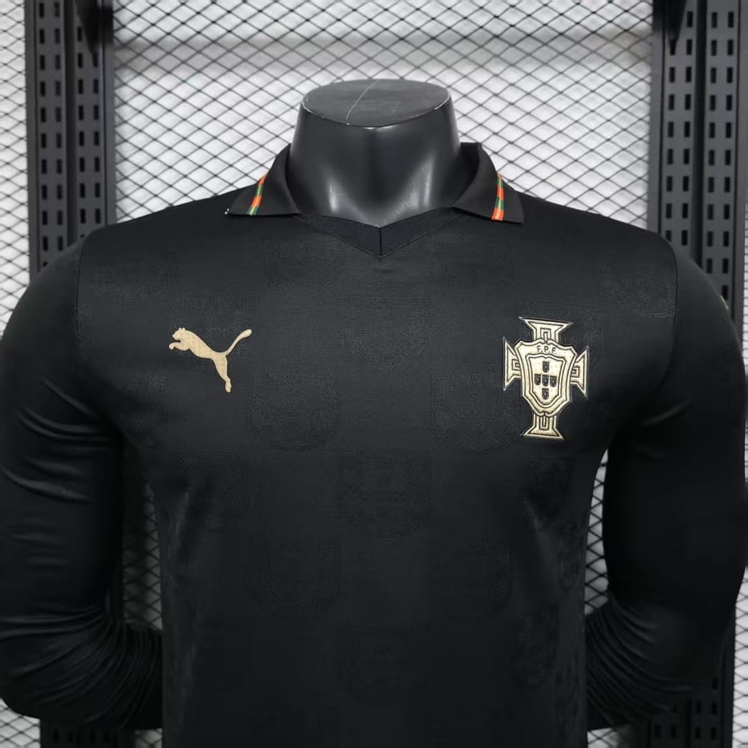 2026 Portugal World cup Away Long Sleeve Football jersey Player version thumbnail 3