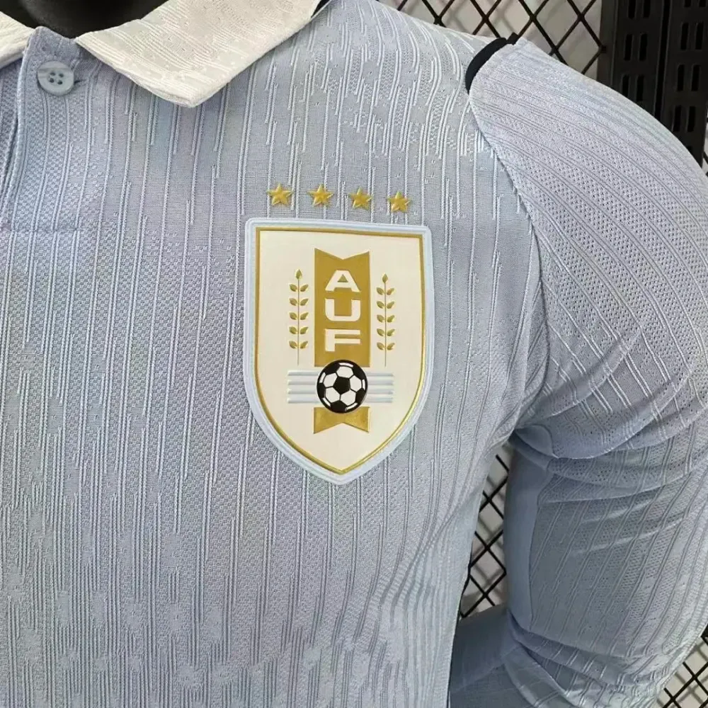 2026 Uruguay World cup Home Long Sleeve Football jersey Player Edition thumbnail 5