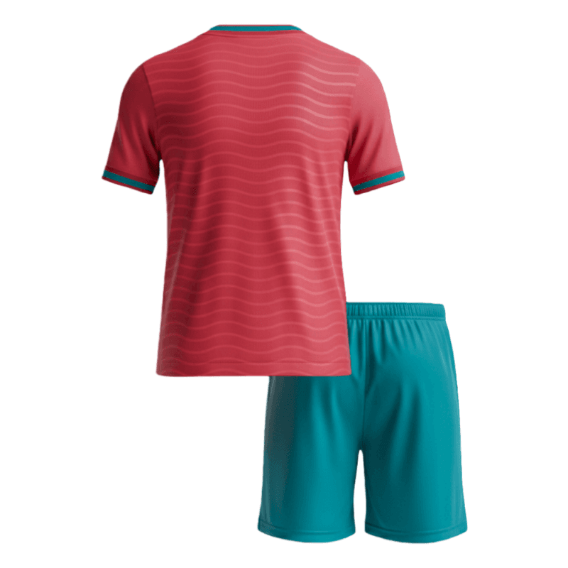 2026 Portugal World cup Home Kids Soccer Shirt Kit jersey+Shorts thumbnail 2