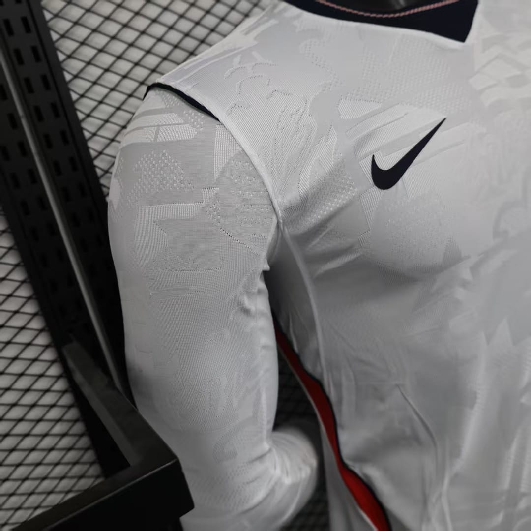 2026 England World Cup Home Long Sleeve Soccer jersey Player version thumbnail 4