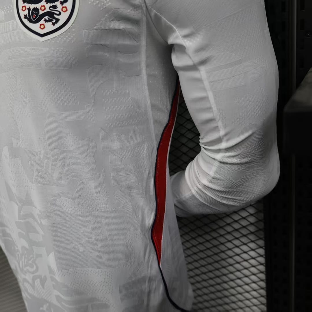 2026 England World Cup Home Long Sleeve Soccer jersey Player version thumbnail 6