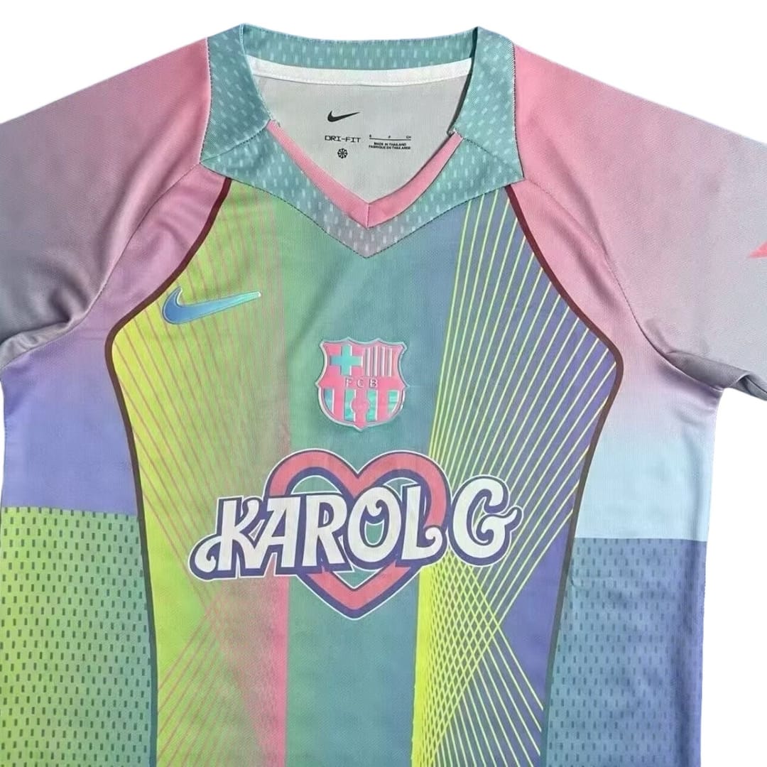 Barcelona blue Barbie Princess's Mermaid special Edition Football Shirt 2025-26（Non customized） thumbnail 3