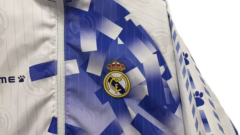 96-97 Real Madrid Retro Trench Coat Reversible Windbreaker Double-Sides Jacket thumbnail 11