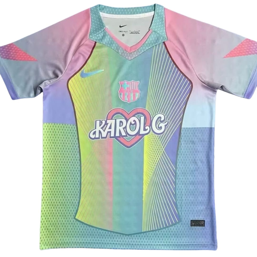 Barcelona blue Barbie Princess's Mermaid special Edition Football Shirt 2025-26（Non customized） thumbnail 2