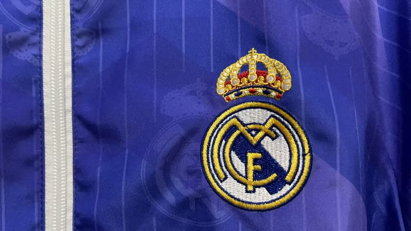 96-97 Real Madrid Retro Trench Coat Reversible Windbreaker Double-Sides Jacket thumbnail 8