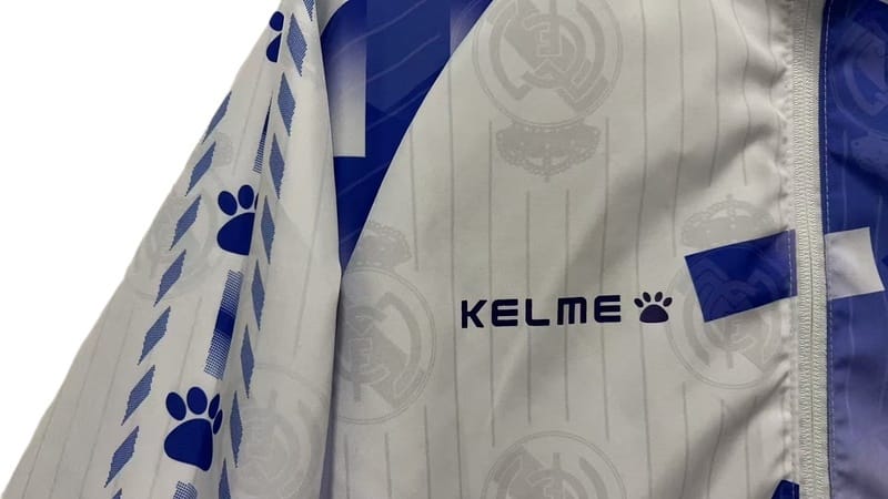96-97 Real Madrid Retro Trench Coat Reversible Windbreaker Double-Sides Jacket thumbnail 9