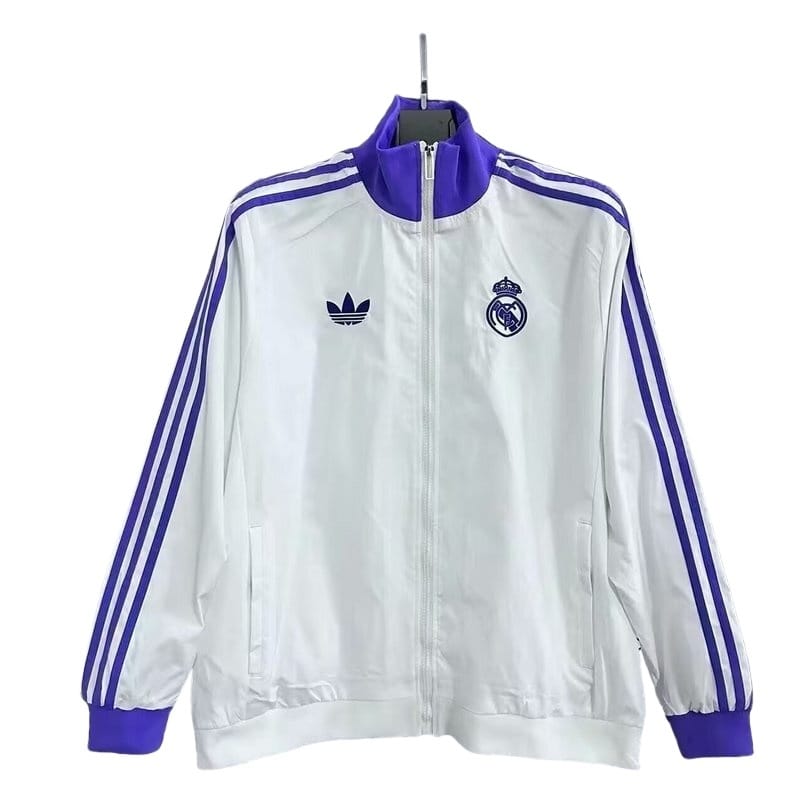 25-26 Real Madrid White Windbreaker Jackets thumbnail 1
