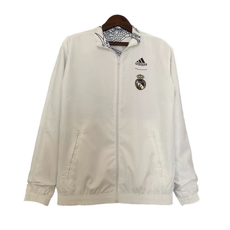 Real Madrid Double Sided Windbreaker White Jacket 2024 thumbnail 2