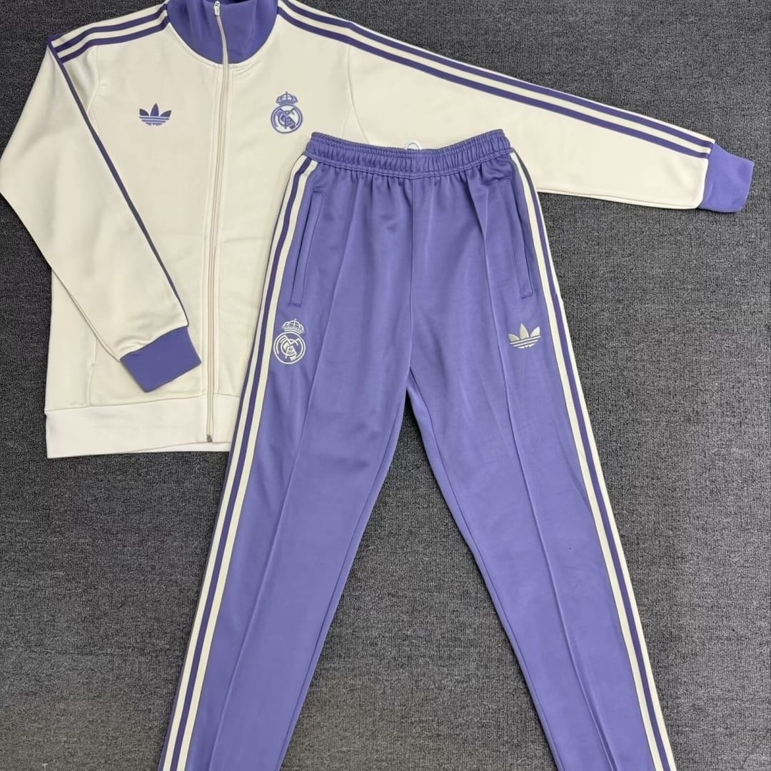 Adidas Men Real Madrid Track Top trousers Kits 24-25 thumbnail 2