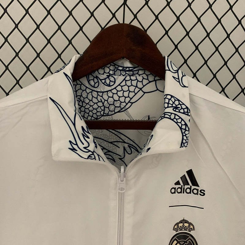 Real Madrid Double Sided Windbreaker White Jacket 2024 thumbnail 8