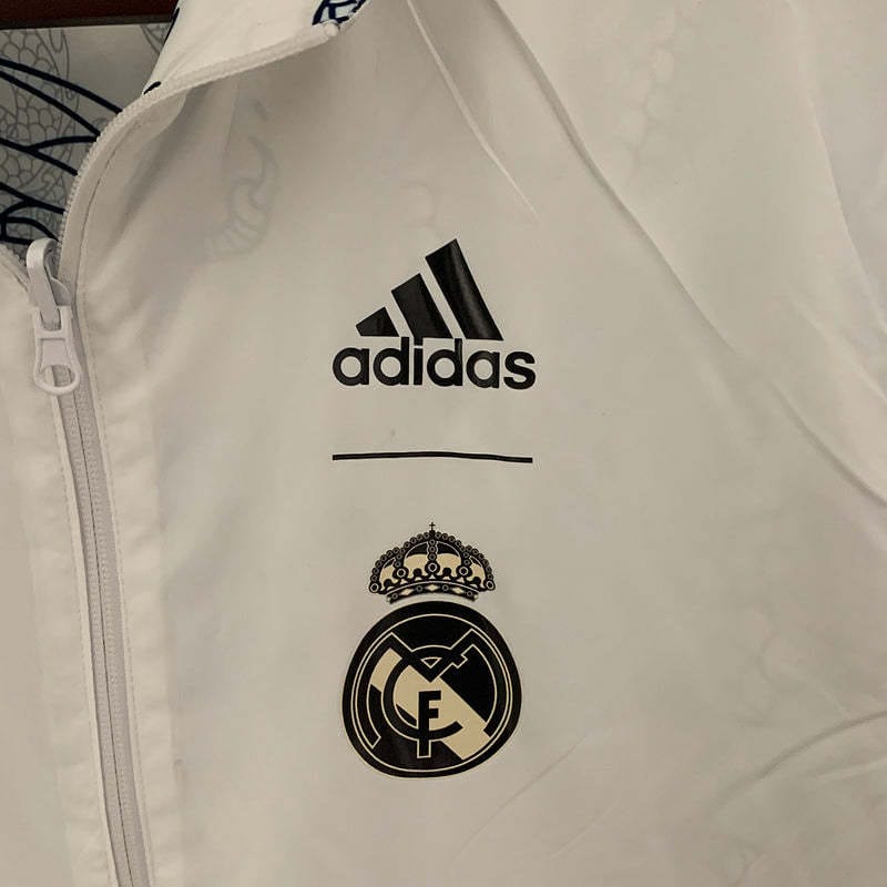 Real Madrid Double Sided Windbreaker White Jacket 2024 thumbnail 6