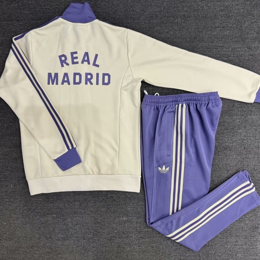 Adidas Men Real Madrid Track Top trousers Kits 24-25 thumbnail 3