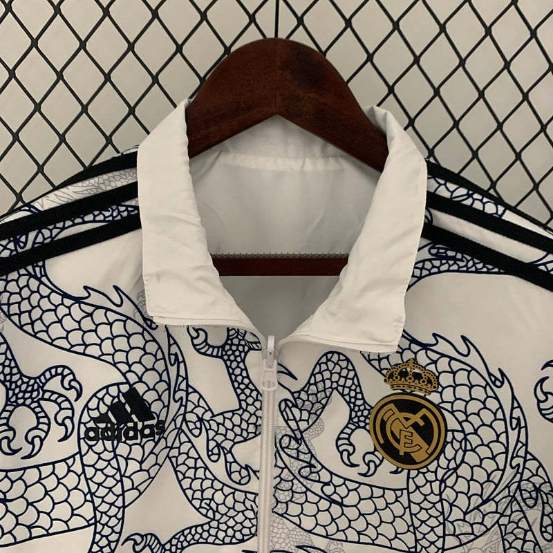 Real Madrid Double Sided Windbreaker White Jacket 2024 thumbnail 7