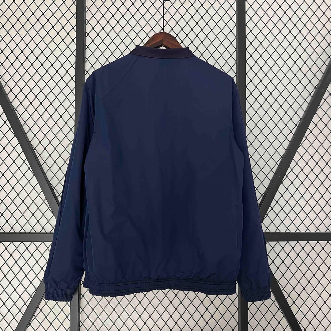 23-24 Barcelona Reversible Windbreaker Red&Navy Special Edition Style Double-Sides Jacket thumbnail 5