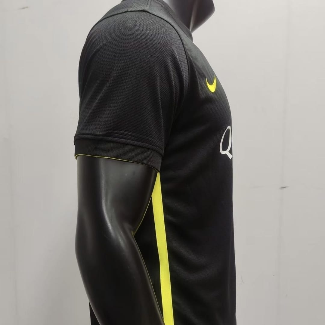 13-14 Barcelona second away black football jersey thumbnail 3