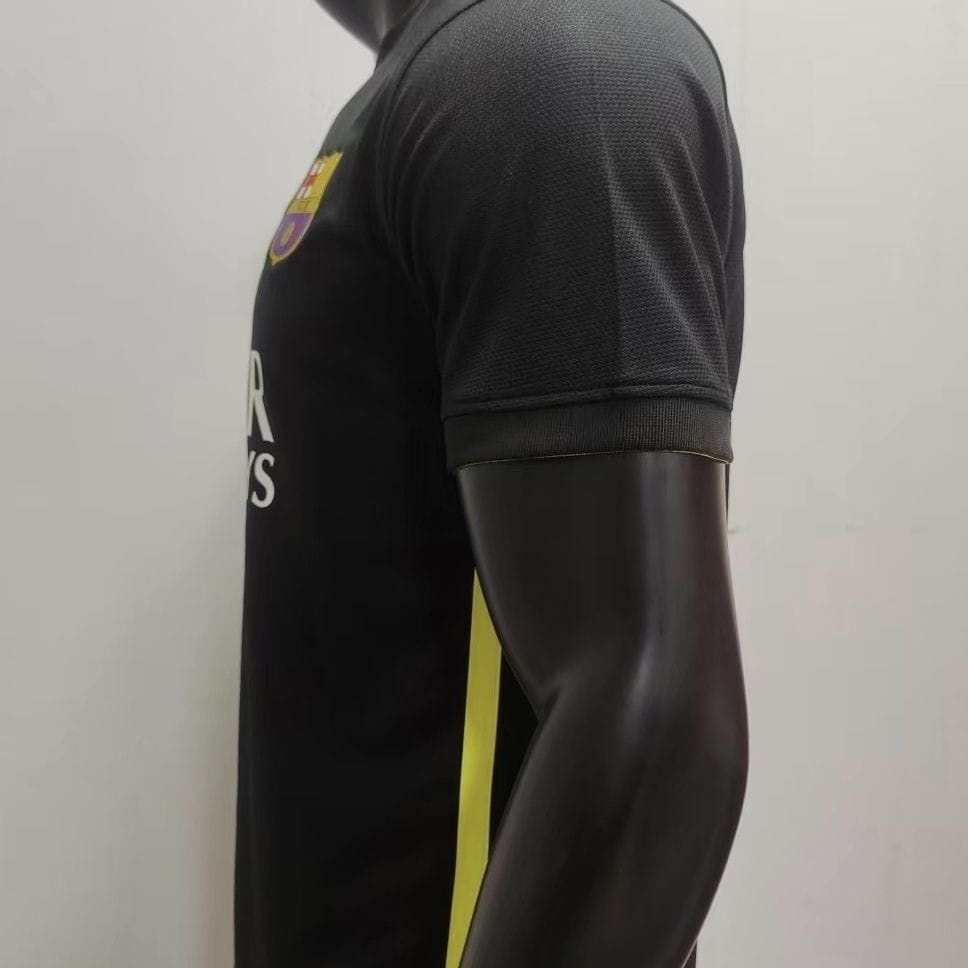 13-14 Barcelona second away black football jersey thumbnail 4